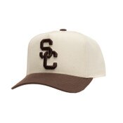 USC Trojans Cream and Brown SC Interlock Pro Pinch Snapback Hat